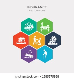simple set of elderly, crash, earthquake, robbery icons, contains such as icons flooded house, hospital bed, transport and more. 64x64 pixel perfect. infographics vector