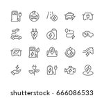 Simple Set of Electro Car Related Vector Line Icons. 
Contains such Icons as Charger Station, Travel Distance, Torque, Power and more.
Editable Stroke. 48x48 Pixel Perfect.