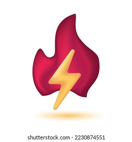 Simple Set of Energy Related Vector 3D Icons. Contains such Icons as Energy Costs, Burn, Eco Friendly Power and more. 