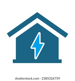 Simple Set of Energy Types Related Vector Blue and black Icons. Contains such Icons as Hydroelectric Power Station, Solar Cells, Fossil Fuels and more. Editable Vector