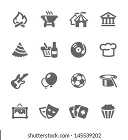 Simple set of events related vector icons for your design and application.