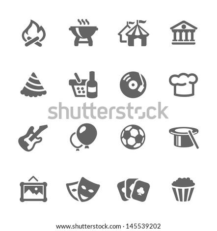Simple set of events related vector icons for your design and application.