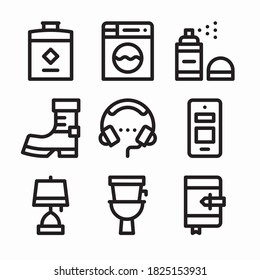 Simple Set Everyday Stuff Vector line Icons