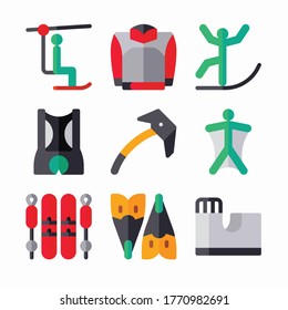 Simple Set of Extreme Sports Vector line Icons. Line with Editable stroke