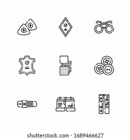 Iconos de línea de vectores de diseño de moda simple