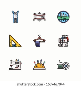 Iconos de color de diseño de diseño simple