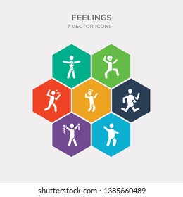 simple set of fat human, free human, fresh human, frustrated icons, contains such as icons full funny good and more. 64x64 pixel perfect. infographics vector