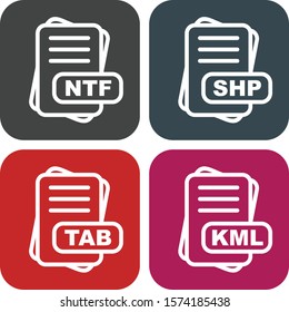 Simple Set Of File Format Icons
