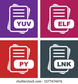 Simple Set Of File Format Icons
