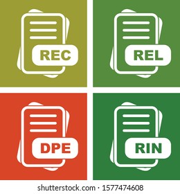 Simple Set Of File Format Icons
