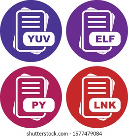 Simple Set Of File Format Icons
