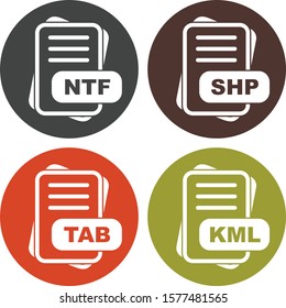 Simple Set Of File Format Icons
