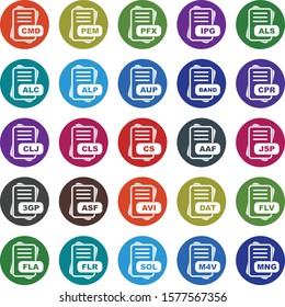 Simple Set Of File Format Icons
