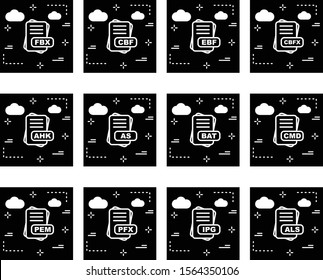 Simple Set of File Format Related Color Icons
