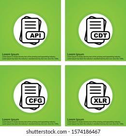 Simple Set of File Format Related Color Icons
