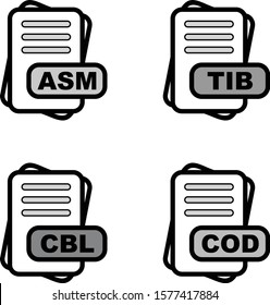 Simple Set of File Format Related Color Icons
