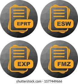 Simple Set of File Format Related Color Icons
