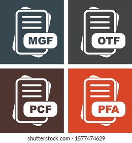  Simple Set of File Format Related Color Icons
