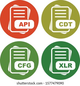 Simple Set of File Format Related Color Icons
