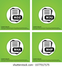 Simple Set of File Format Related Color Icons
