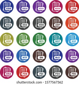 Simple Set of File Format Related Color Icons
