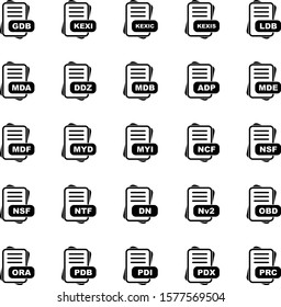 Simple Set of File Format Related Color Icons
