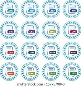  Simple Set of File Format Related Color Icons
