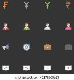 Simple Set of Finance Related Vector Line Icons. Contains such Icons as Taxes, Money Management, Handshake and more  vector illustration design