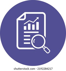 Conjunto simple de iconos de línea de vectores relacionados con análisis financieros. Familia de iconos de finanzas