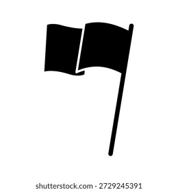 Conjunto simples de conjunto de ícone de bandeira. Contém ícones como Conquista, Vitória, ilustração vetorial em fundo branco.