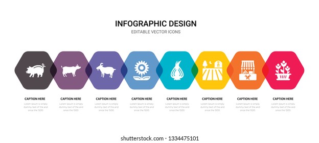 simple set of flowers, market, farm, onion icons, contains such as icons sunflower, goat, cow, pig and more. 64x64 pixel perfect. editable vector set