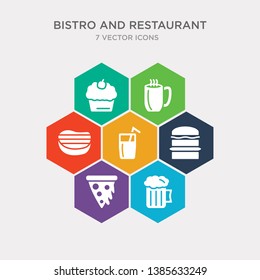 simple set of foamy beer jar, pepperoni pizza slice, complete hamburger, lemonade with straw icons, contains such as icons beef chop, hot mug, cupcake with cherry and more. 64x64 pixel perfect.