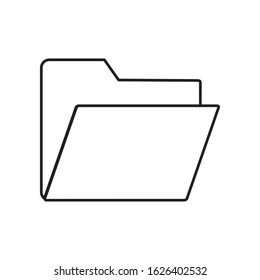 Simple Set of Folders Related Vector Line Icons. Contains such Icons as Repository, Sync, Network Folder and line draw icon