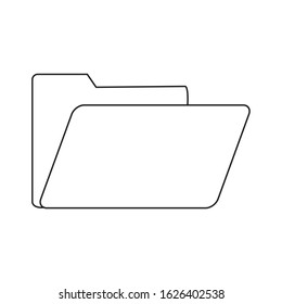 Simple Set of Folders Related Vector Line Icons. Contains such Icons as Repository, Sync, Network Folder and line draw icon