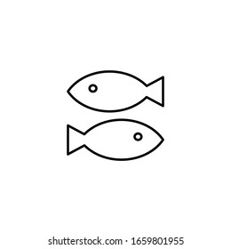 Simple set of food and drink icon. Restaurant symbol concept isolated. Modern outline on white background