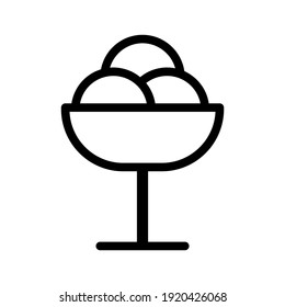 Simple set food icons in trendy line style isolated on white background for web apps and mobile concept. Vector Illustration