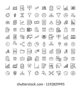Simple set of freelance related outline icons. Elements for mobile concept and web apps. Thin line vector icons for website design and development, app development. Premium pack.