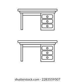 Simple Set of Furniture Related Vector Line Icons. Contains such Icons as Sofa, Table, Floor Light and more. Editable .and chairs. Outline icon with editable stroke. 
