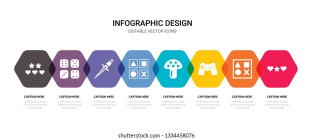 simple set of game, play, game, mushroom icons, contains such as icons shapes, sword, dices, game and more. 64x64 pixel perfect. editable vector set