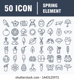 Simple Set of Gardening Related Vector Line Icons. Contains such Icons as Auto Watering, Seeding, Garden Tools and more. Editable Stroke. 48x48 Pixel Perfect.