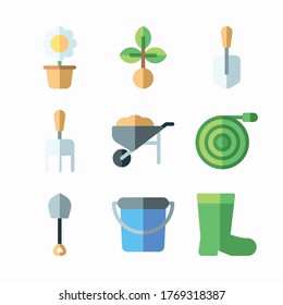 Simple Set Gardening Vector Color Icons