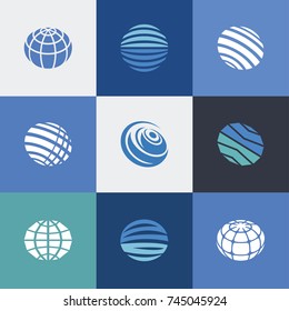 Simple Set of Globe earth icons. Contains such Icons as global communication, Connections, Global Business, Travel and more.