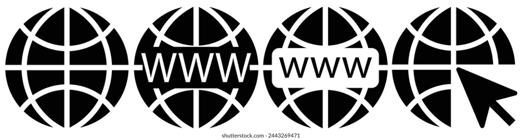 Simple set of globe related outline icons. Elements for mobile concept and web apps. Thin line vector icons for website design and development, app development. Premium pack.