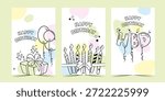 A simple set of greeting cards. A simple, minimalist set of greeting cards.