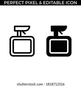 Simple Set of Hair Cut Vector Stroke and Fill Icons