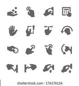 Simple set of hands related vector icons for your design.