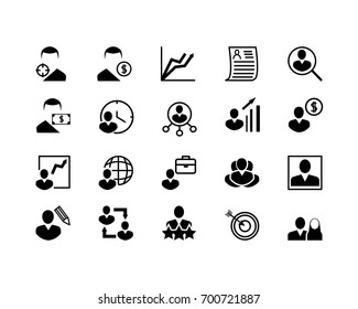 Simple Set of Head Hunting Related Vector Line Icons. Contains such Icons as Job Interview, Career Path, Resume and more. Editable Stroke. 48x48 Pixel Perfect