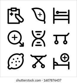 Simple Set of Healthcare Related Vector Line Icons