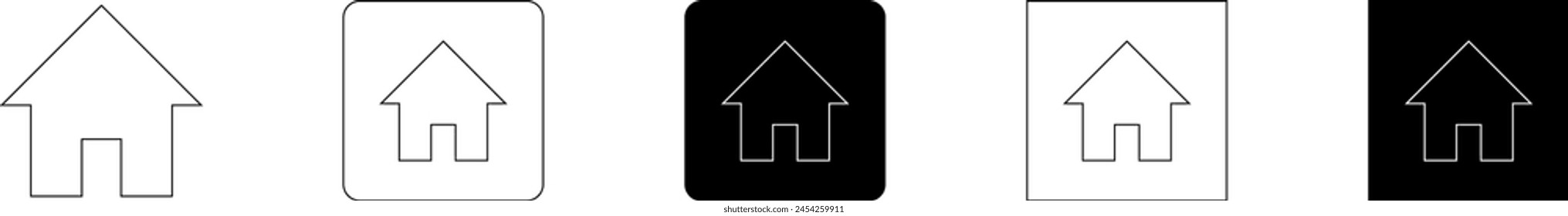 Simple set of home icon