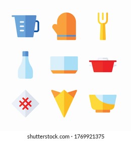 Simple Set Home Ware Vector Color Icons. Color with Editable stroke